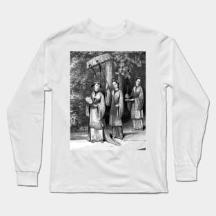 Chinese noble women vintage art Long Sleeve T-Shirt